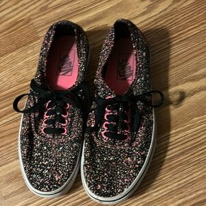 Pink Speckled Vans